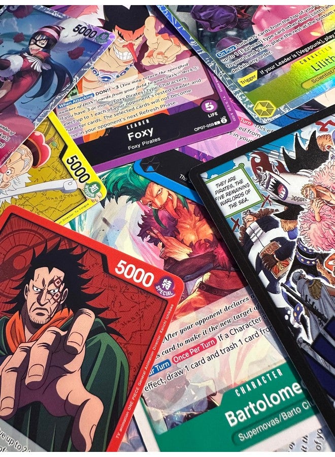 One Piece Cards, 50 Card Lot Includes 5 Foils, One Piece Card Game Booster Box  - Image 2
