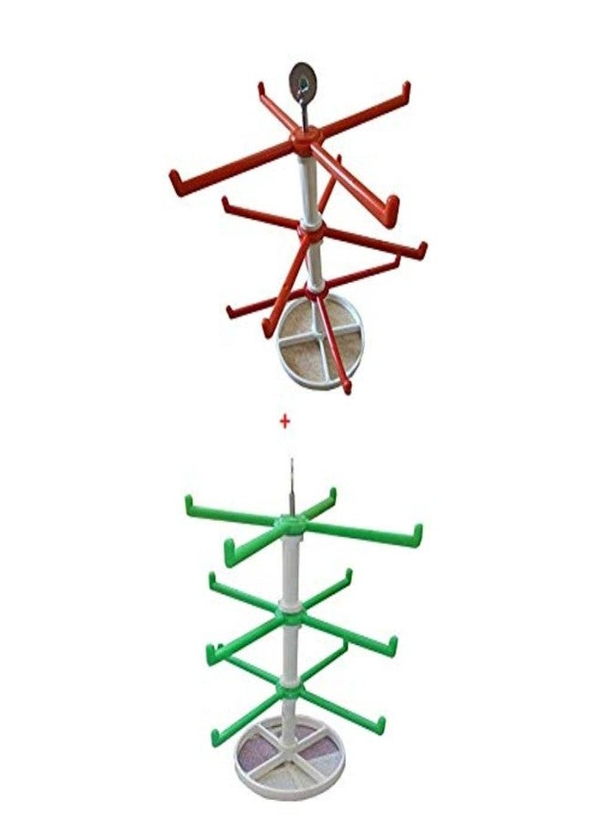 RSV - Rotating Green + red Plastic Bangle Stand - 144 + 144 Bangle - Image 1
