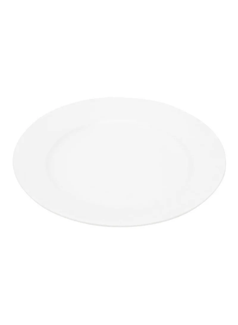 Shallow Shallow 8-inch Porcelain Dessert Plate – Classic White & Oven-Safe