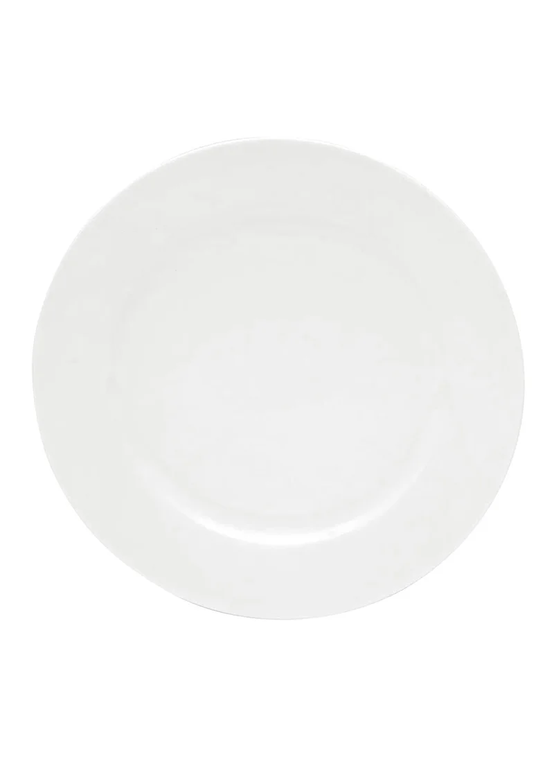 Shallow Shallow 8-inch Porcelain Dessert Plate – Classic White & Oven-Safe