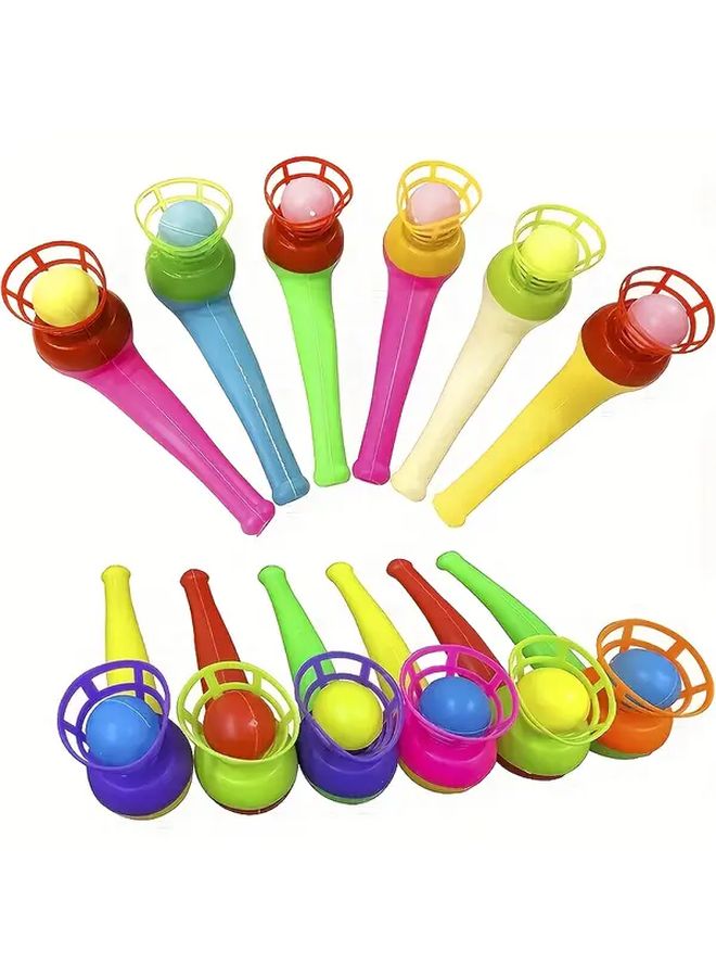 24pcs Floating Blowing Balls Random Colors Interactive Tube Toy for Lung Training Party Gift - Image 3