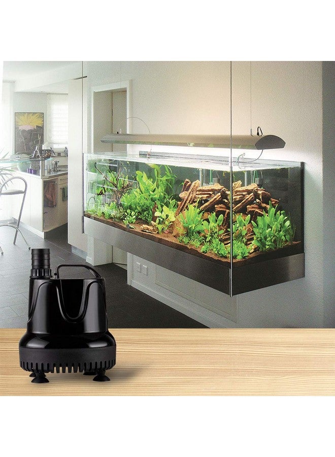 Hygger 215 Gph Quick Water Change Aquarium Pump Submersible Fountain Water Pump Fish Tank Pond Drain Transfer Pump With 2 Adaptors Black - Image 2