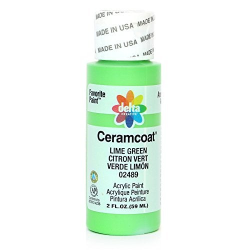 Delta Creative Ceramcoat Acrylic Paint in Assorted Colors 2 oz 2489 Lime Green