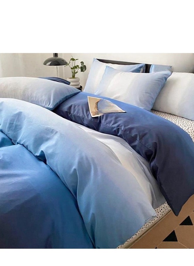 Generic Bed Sheet Style — Pure Cotton Gradient 100 Cotton Bedding Four Piece Set  - Image 1