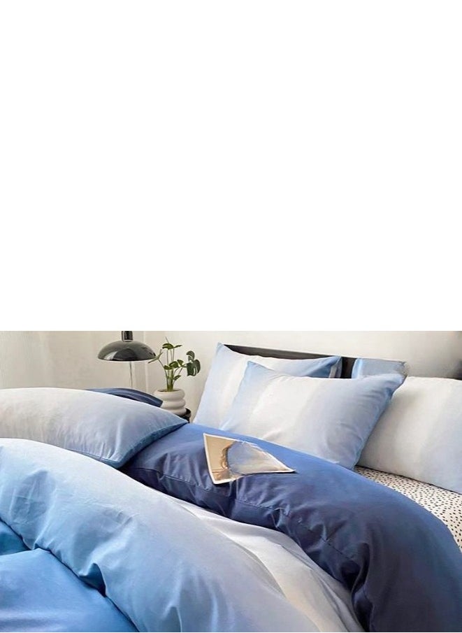Generic Bed Sheet Style — Pure Cotton Gradient 100 Cotton Bedding Four Piece Set  - Image 5