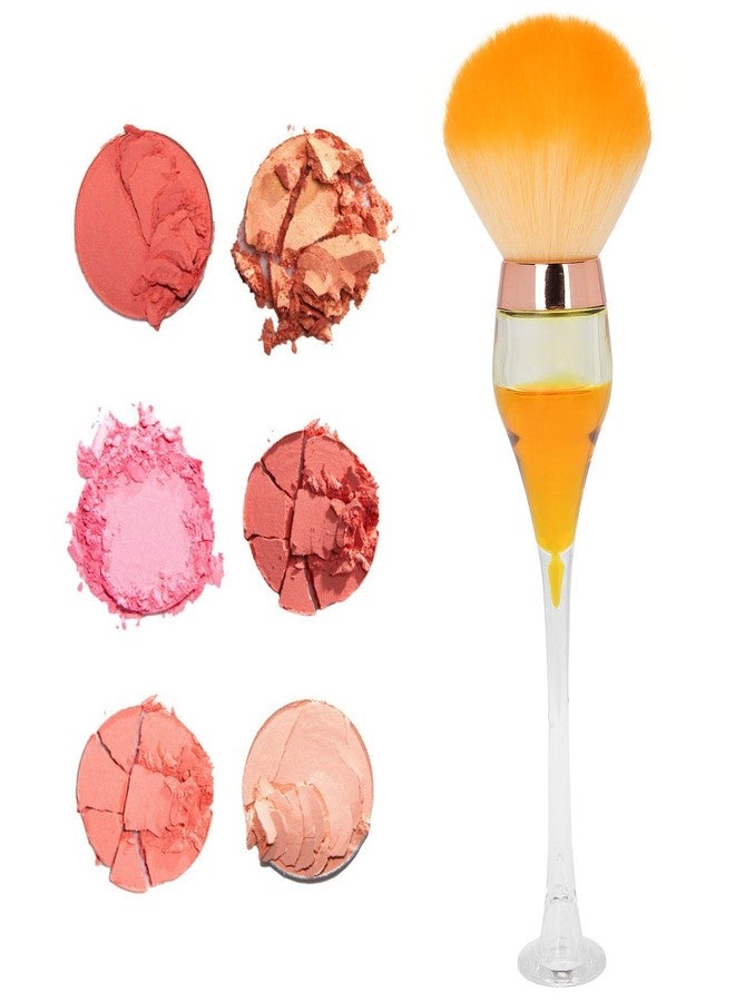 Ymiko Nail Brush Dust Remover,Nail Dust Cleaning Brush Nail Art Powder Remover Brush Cleaner Makeup Blush Brushes(Orange) - Image 4