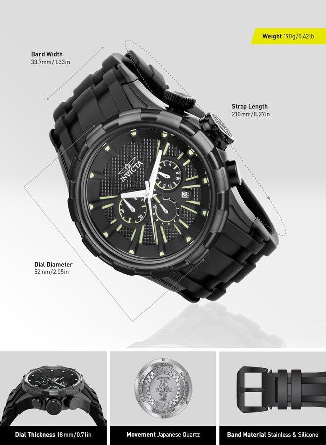 Invicta Men's 16974 I-Force Analog Display Japanese Quartz Black Watch, Black, Standard, 16974 - Image 4