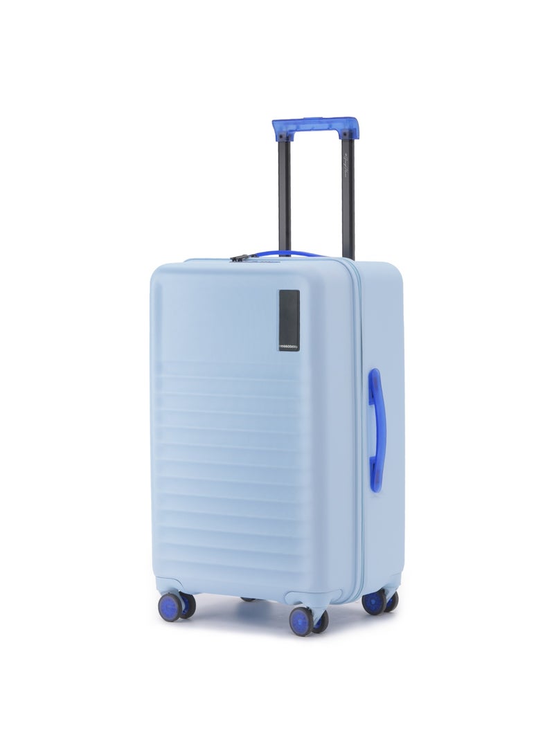 Mokobara The Aisle Trunk Check-In Luggage - Durable Polycarbonate Material | Shy Blue, Light Blue - Image 1
