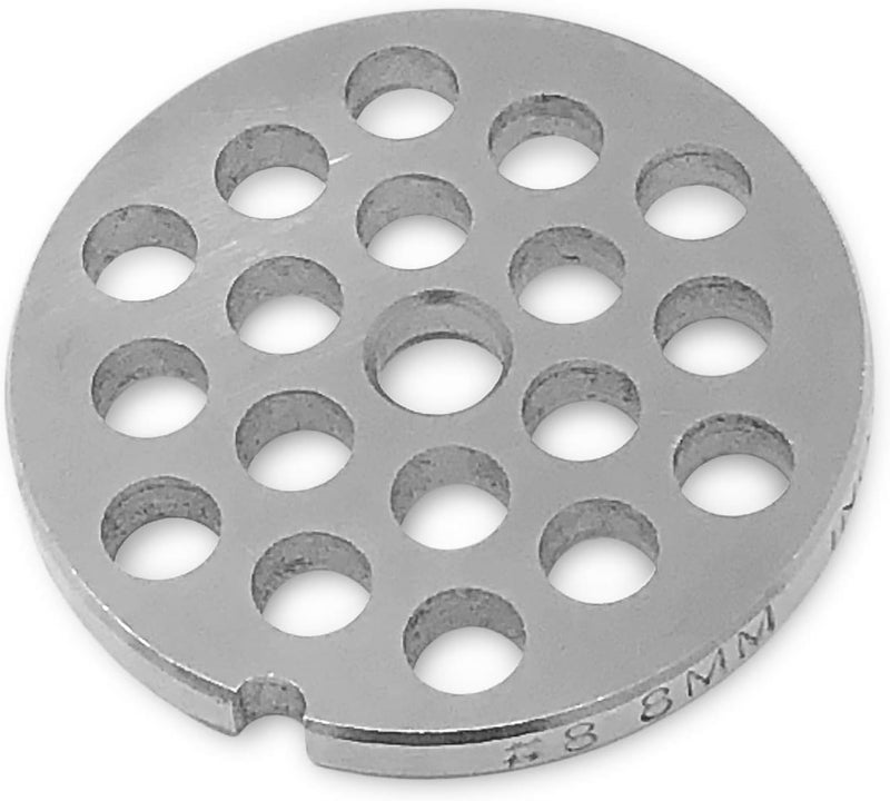 Tesor #8 Stainless Steel Replacement Plate Disc Blade for Meat Grinder (5/16") - Image 2