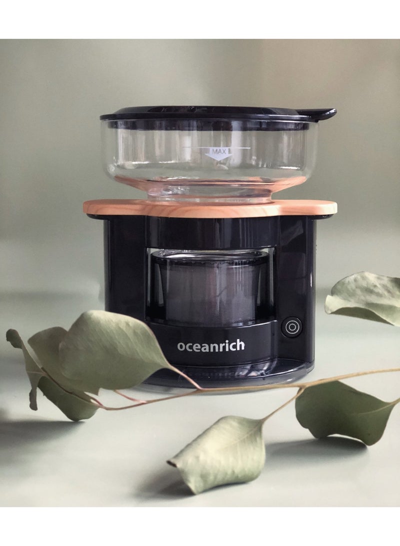 Oceanrich S2 Mini Portable Automatic Pour Over Coffee Maker – 360° Rotating Drip System, Battery Powered, 150ml Capacity - Image 1