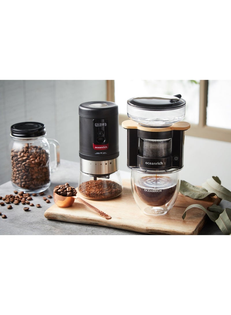 Oceanrich S2 Mini Portable Automatic Pour Over Coffee Maker – 360° Rotating Drip System, Battery Powered, 150ml Capacity - Image 2