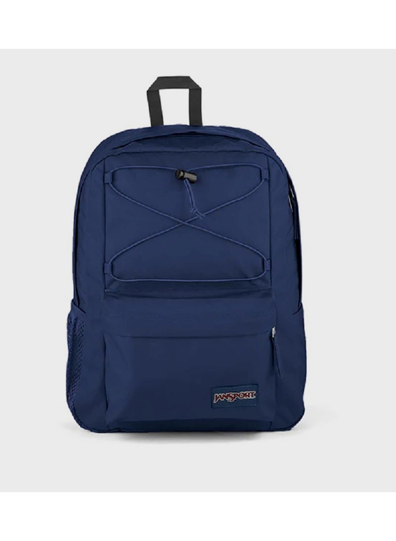 JanSport Flex Pack Backpack, Navy, 15-Inch Laptop Sleeve, Spacious Main Compartment, Ergonomic Shoulder Straps, Water Bottle Pocket - Image 1