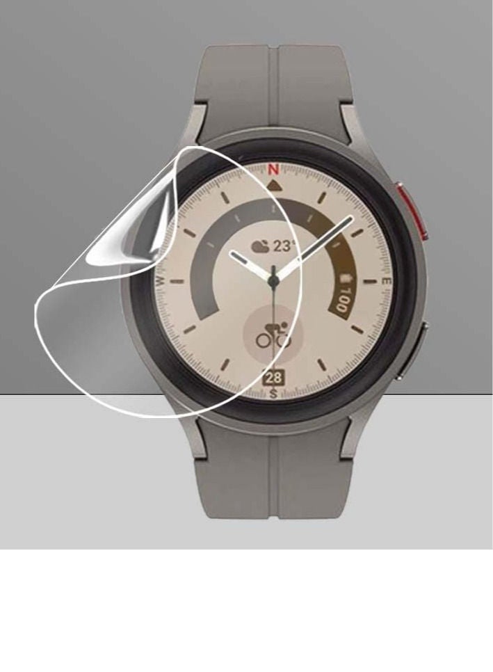 3 قطع حماية شاشة من الهايدروجيل الشفاف لساعة جلاكسي Watch5 44mm - Image 2