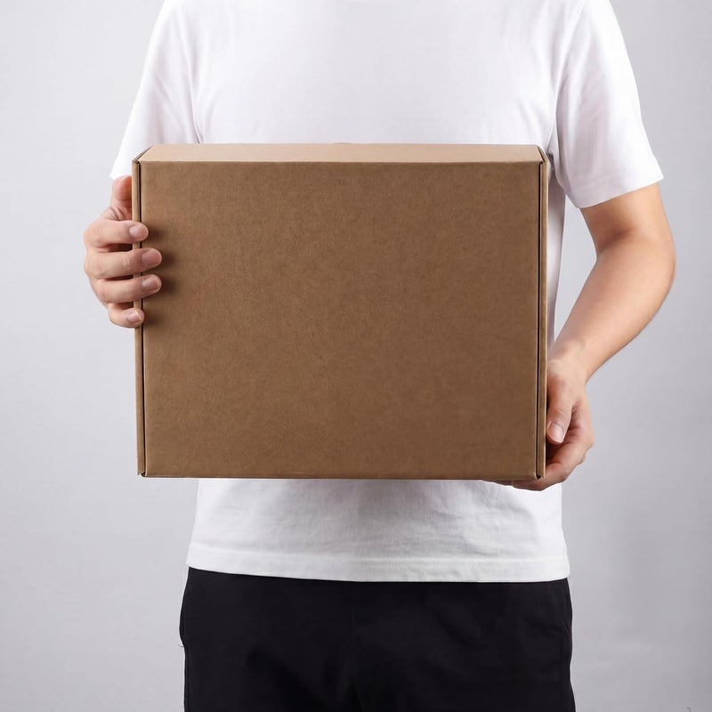 PHAREGE 15 Pack 12x10x4 inch Cardboard Shipping Boxes, Brown Gift Boxes | Tuck Top, Quick Fold, Easy Assemble, Shape Well, Single Corrugated, DIY Cardboard, Shirt, Shoe, Small Business Packaging - Image 5