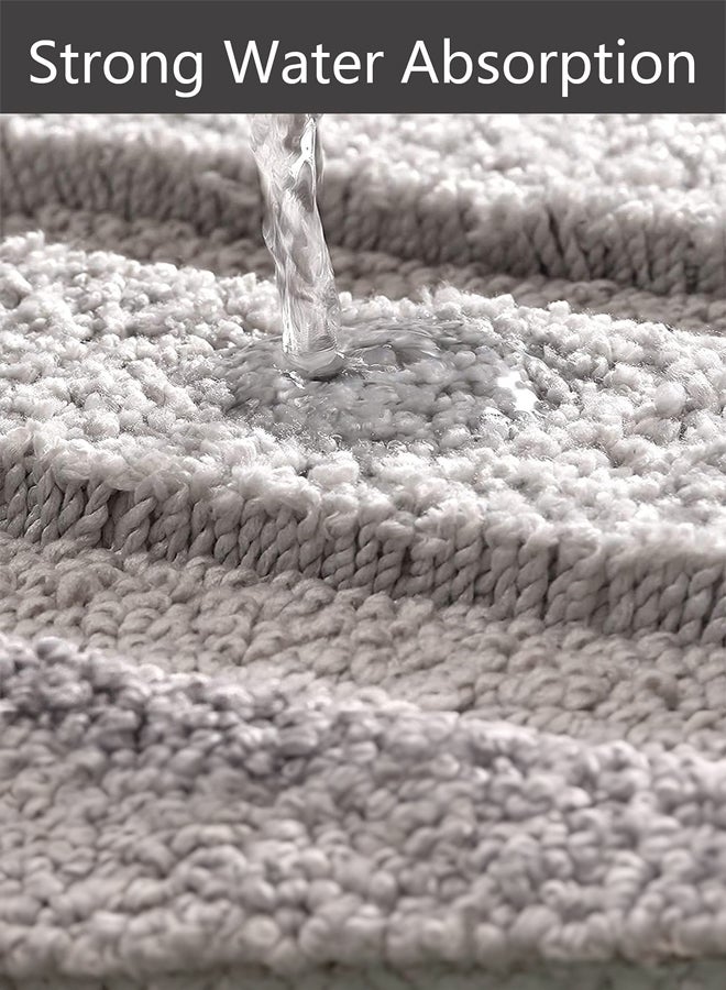 SHABILI Bath Mat Floor Mat Bathroom Rug Mat Plush Bath Carpet, Rapid Water Absorption Machine Washable Non‑Slip TPR Backing Soft Skin‑Friendly Lint‑Free, Ideal for Bathroom Floor Tub Shower Toilet Door Use - Image 4