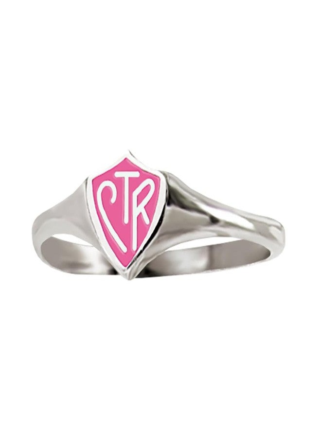 Ringmasters Pink Mini CTR LDS CTR Ring Choose the Right Faith Ring | Keepsake LDS Jewelry - Image 1