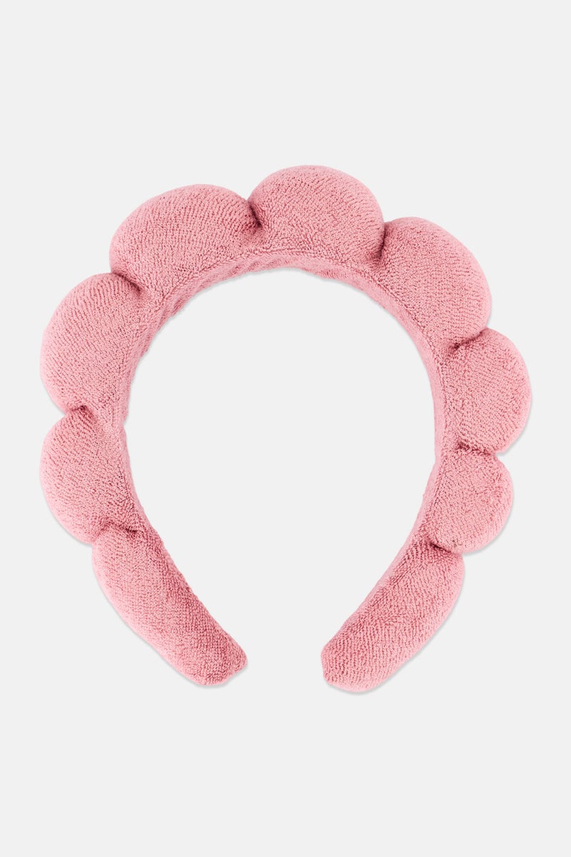 Olivia Rose Women Embellished Spa Bubble Headband, Pink - Image 3