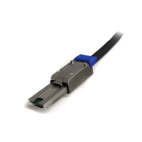 StarTech.com 2m External Mini SAS Cable - Serial Attached SCSI SFF-8088 to SFF-8088 - 2x SFF-8088 (M) - 2 meter, Black , TAA (ISAS88882) - Image 2
