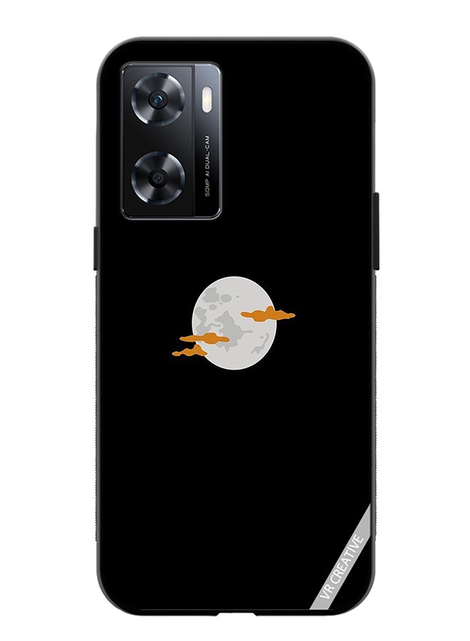 VR CREATIVE Protective Case Cover For Oppo A57/A77s Moon Design Multicolour - Image 1