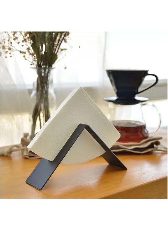 Coffee Paper Filter Holder v60 Storage Rack Reusable Metal Home Kitchen-stainless steel-black-Holder Bracket - pzsku/ZDB04433EF8416FD1E465Z/45/_/1728630159/1c1ec0cf-e7c3-4c03-a44e-2b089f0f0f8f