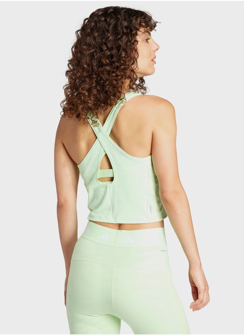Adidas - Techfit Printed Cropped Top - Image 1