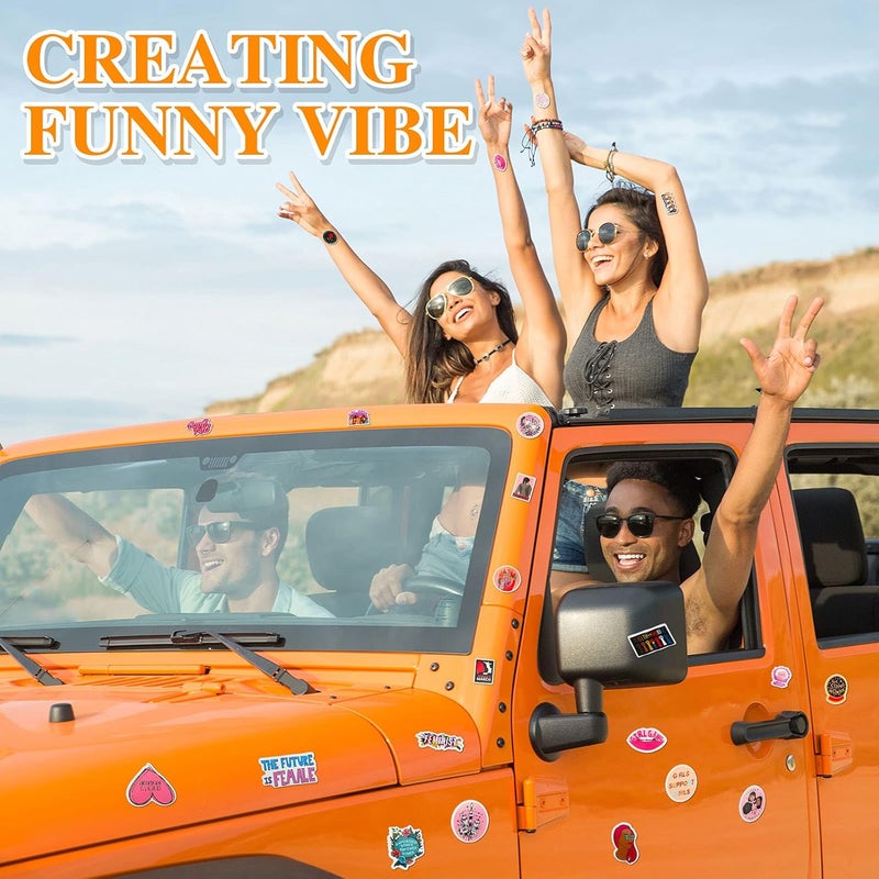 klarako 150 Pieces Feminist Stickers Women Empowerment Stickers Breast Cancer Awareness Stickers Feminism Stickers Waterproof Girls Graffiti Vinyl Stickers for Water Bottles, Phone, Computer, Luggage, Guitar - Image 2