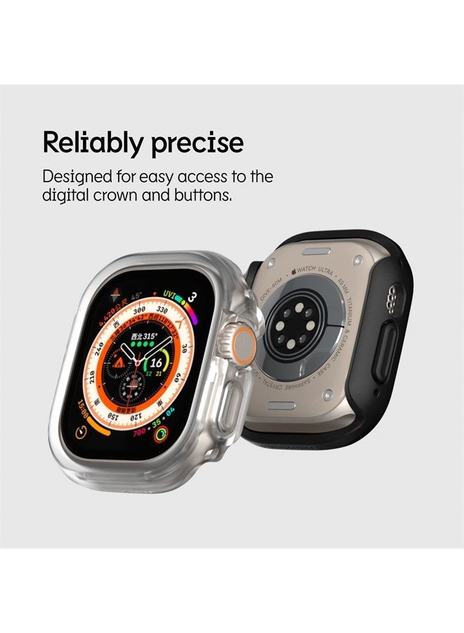 RHINOSHIELD Bumper Case Compatible with Apple Watch Ultra - [49mm] | Slim Protective Cover - Lightweight, Shock Absorbent, Non-Slip - Cobalt Blue - Image 3