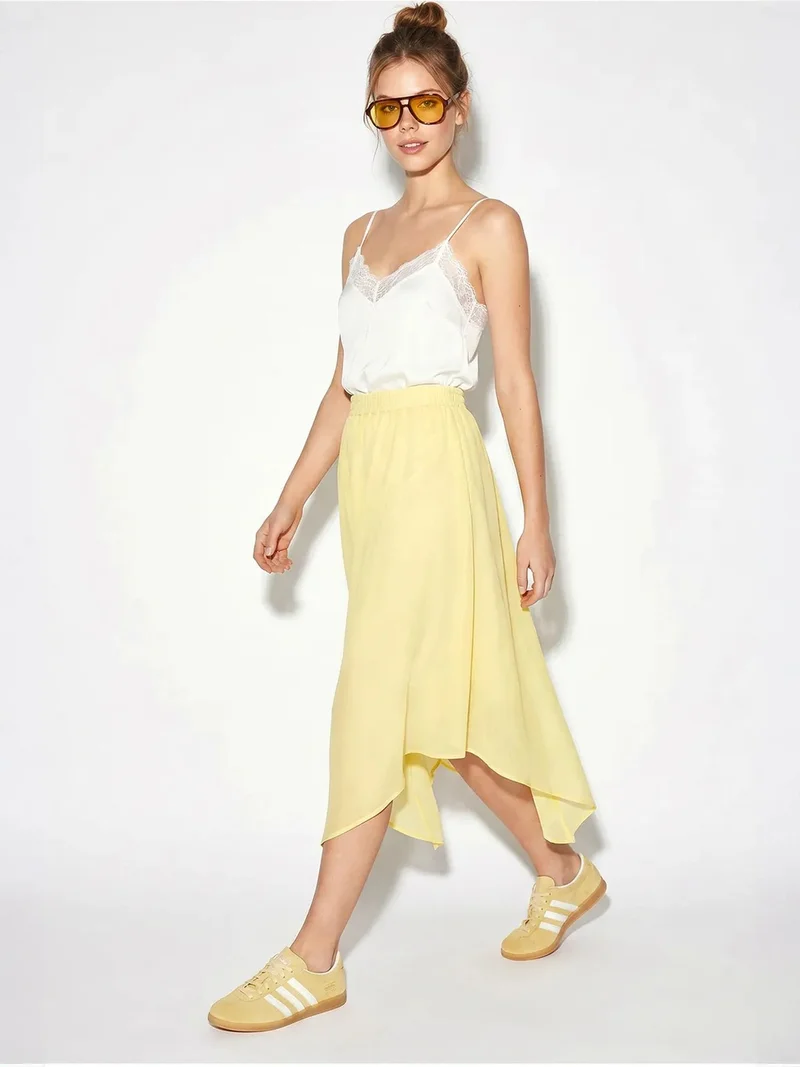 بيانكو لوتشي LUCCI High-Waist A-Line Midi Skirt