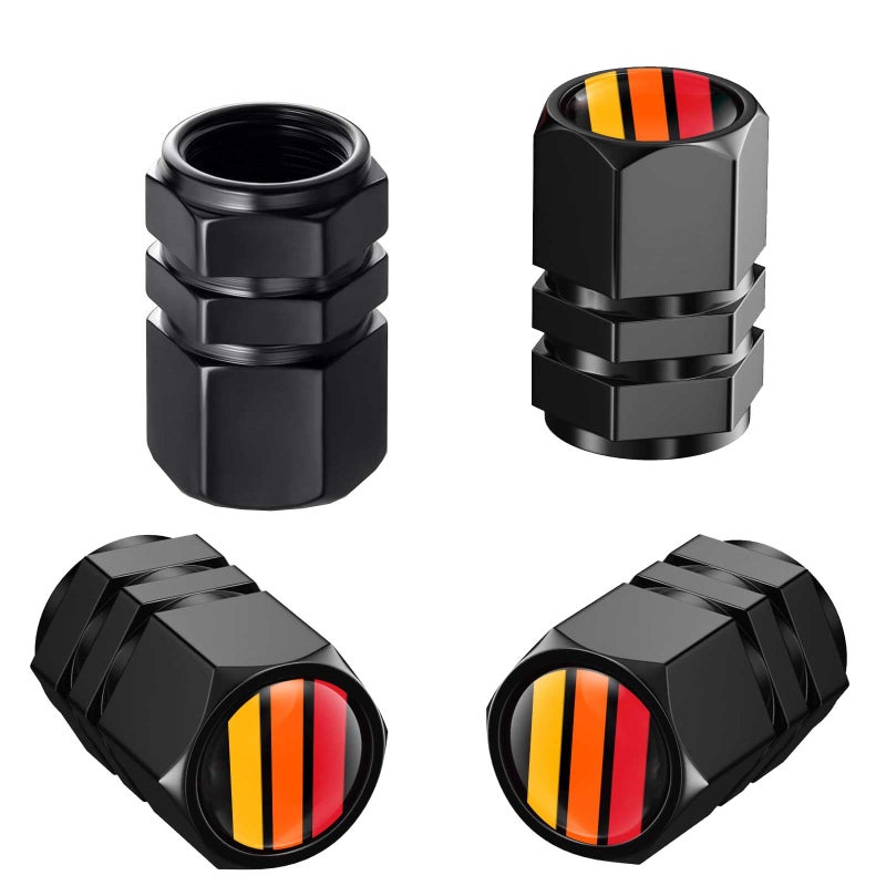 zougon 4PCS Tire Valve Stem Caps Fit for Toyota TRD Camry RAV4 Corolla Auto Accessories Universal Stem Covers for Cars Trucks Motorcycles SUVs Bikes - Image 3