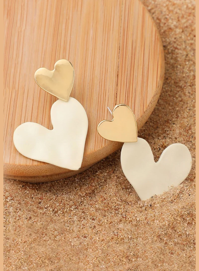 SOHI Gold Plated Party Designer Drop Earring For Women
