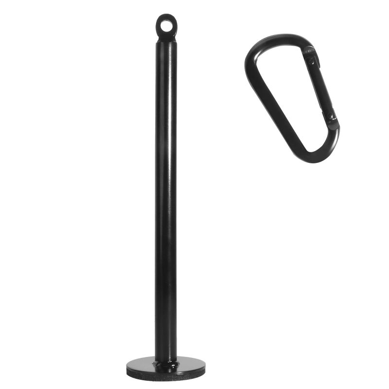 powerfeng Loading Pin for Weight Plates Weight Loading Pin with Carabiner Fit 1 inch Olympic Weight Plate for Cable Pulley LAT Pulldown 1in Weight Loading Pin - Image 2