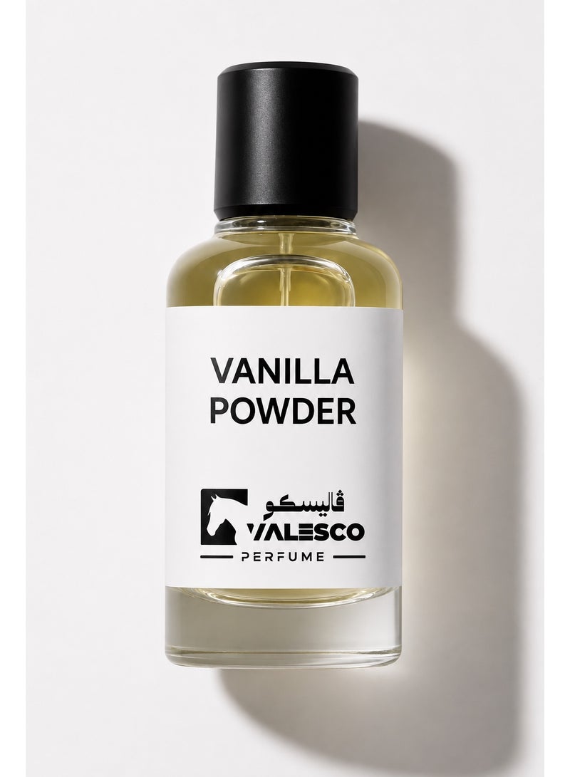 VALESCO VANILLA POWDER Eau De Parfum 50ML – Creamy Vanilla & Soft Musk – Long Lasting Unisex Fragrance - Image 1