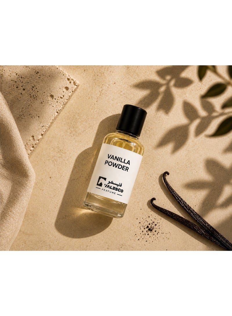 VALESCO VANILLA POWDER Eau De Parfum 50ML – Creamy Vanilla & Soft Musk – Long Lasting Unisex Fragrance - Image 3