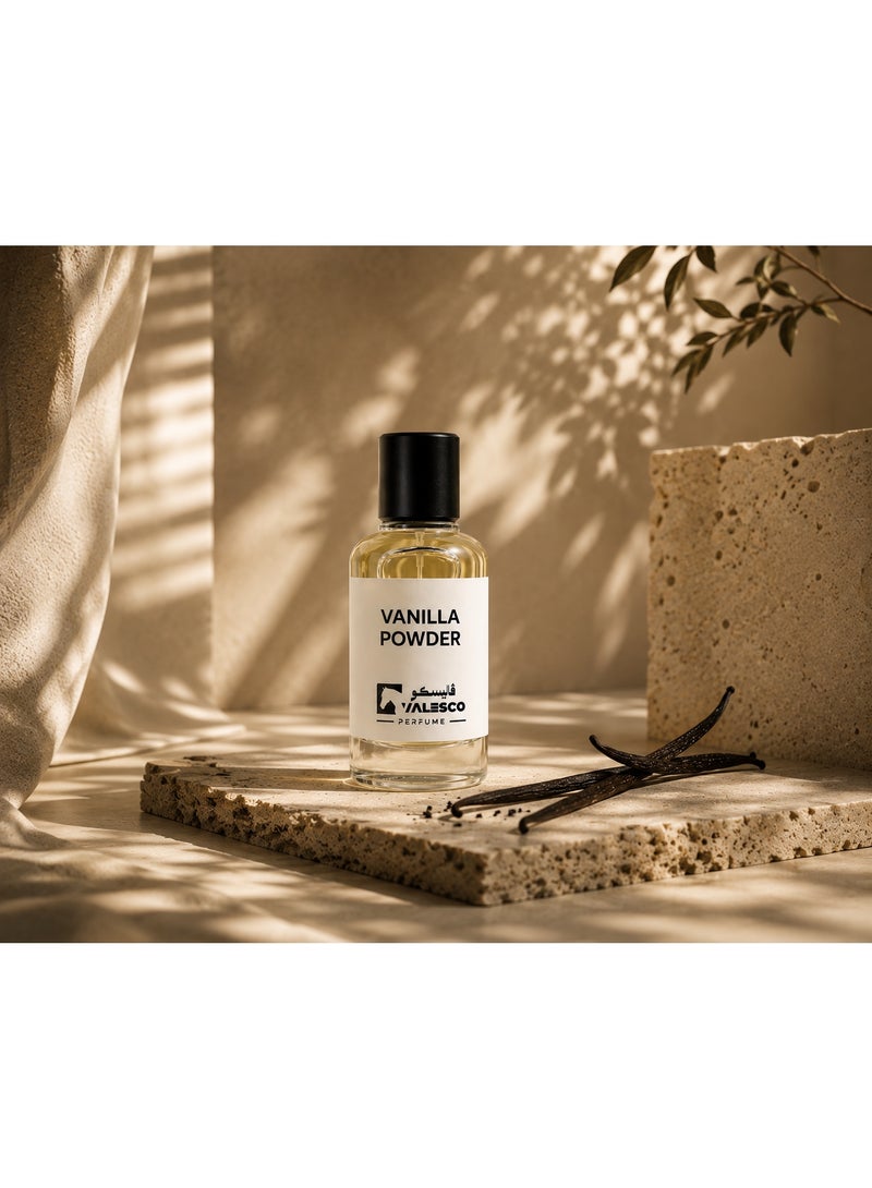 VALESCO VANILLA POWDER Eau De Parfum 50ML – Creamy Vanilla & Soft Musk – Long Lasting Unisex Fragrance - Image 4