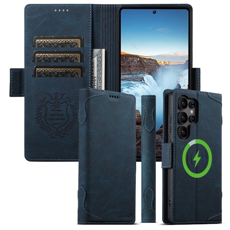 MagSafe Samsung Galaxy S26 Ultra TPU Case for Samsung S26 Ultra Samsung S26 with Card Holder and Kickstand in Brown - Image 2