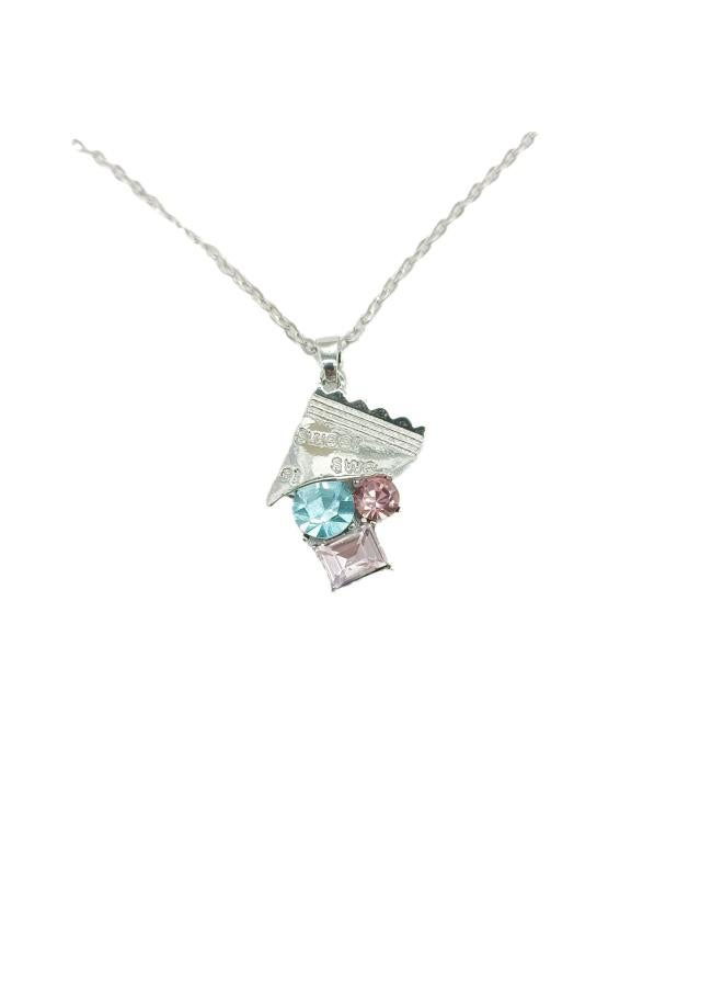 New Personalized Niche Advanced Drop Candy Necklace Women's Fashion All-match Simple High-looking Clavicle Chain Necklace 