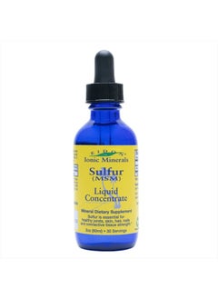 Eidon Ionic Minerals Liquid Sulfur Concentrate - Ionic MSM Sulfur Drops Supplement, Supports Healthy Joints, Smooth Skin, & Glossy Hair, No Preservatives or Additives - 2 Oz Bottle  - Image 1