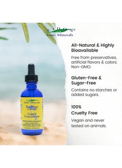 Eidon Ionic Minerals Liquid Sulfur Concentrate - Ionic MSM Sulfur Drops Supplement, Supports Healthy Joints, Smooth Skin, & Glossy Hair, No Preservatives or Additives - 2 Oz Bottle  - Image 5