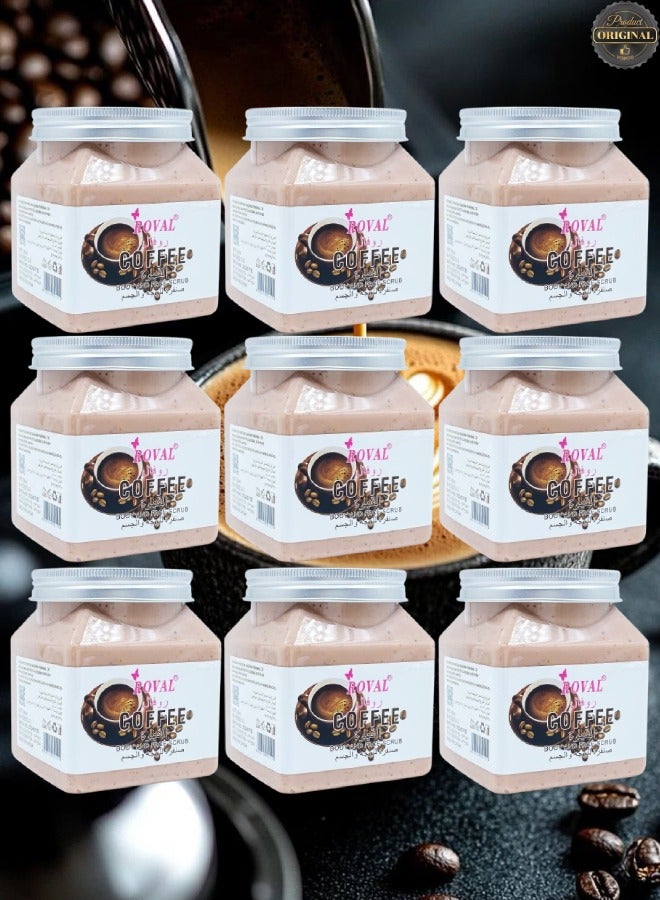 ROVAL 9 Pieces Coffee Body And Face Scrub - Image 1