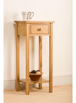 Commode/Side Table -  Natural Suede Wood