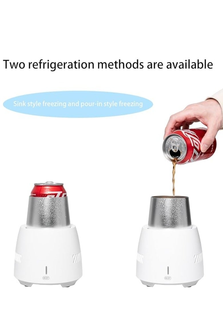 إم مياويان كوب تبريد فوري للمشروبات، مبرد كهربائي صغير محمول، تبريد سريع مزدوج، صامت ومناسب للمنزل والمكتب - Image 2