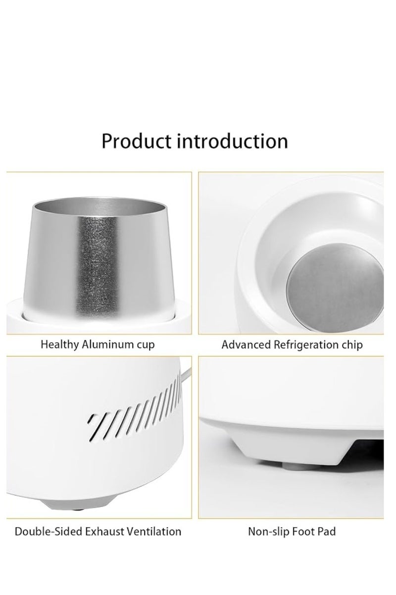 إم مياويان كوب تبريد فوري للمشروبات، مبرد كهربائي صغير محمول، تبريد سريع مزدوج، صامت ومناسب للمنزل والمكتب - Image 4