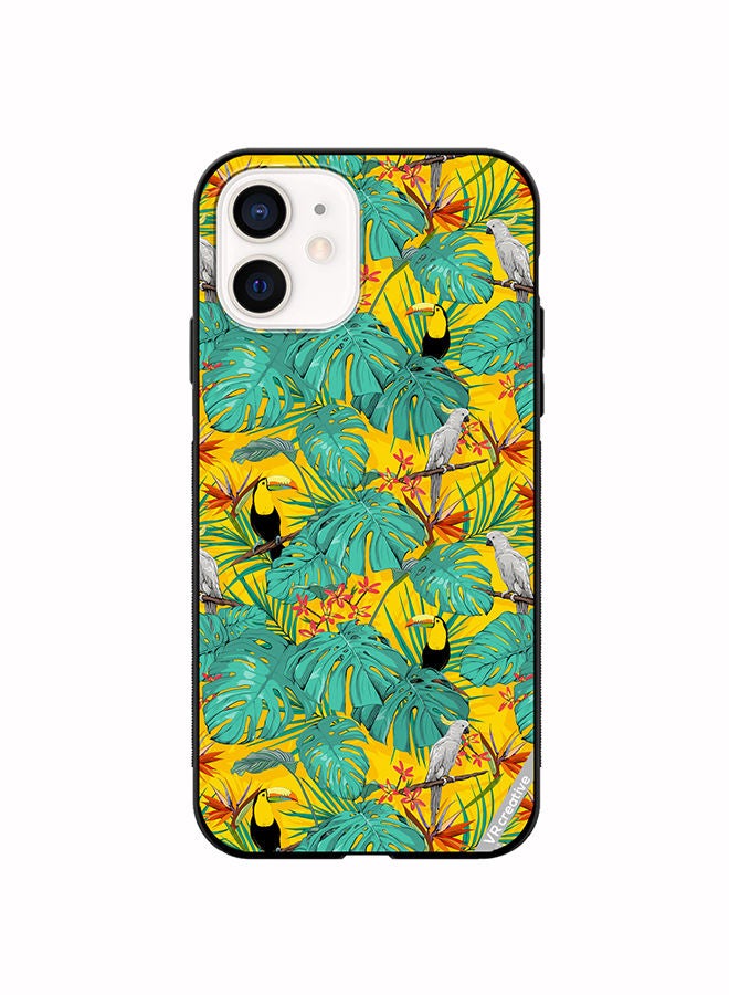 VR CREATIVE Protective Case Cover For Apple iPhone 12 mini Jungle Bird Design Multicolour - Image 1