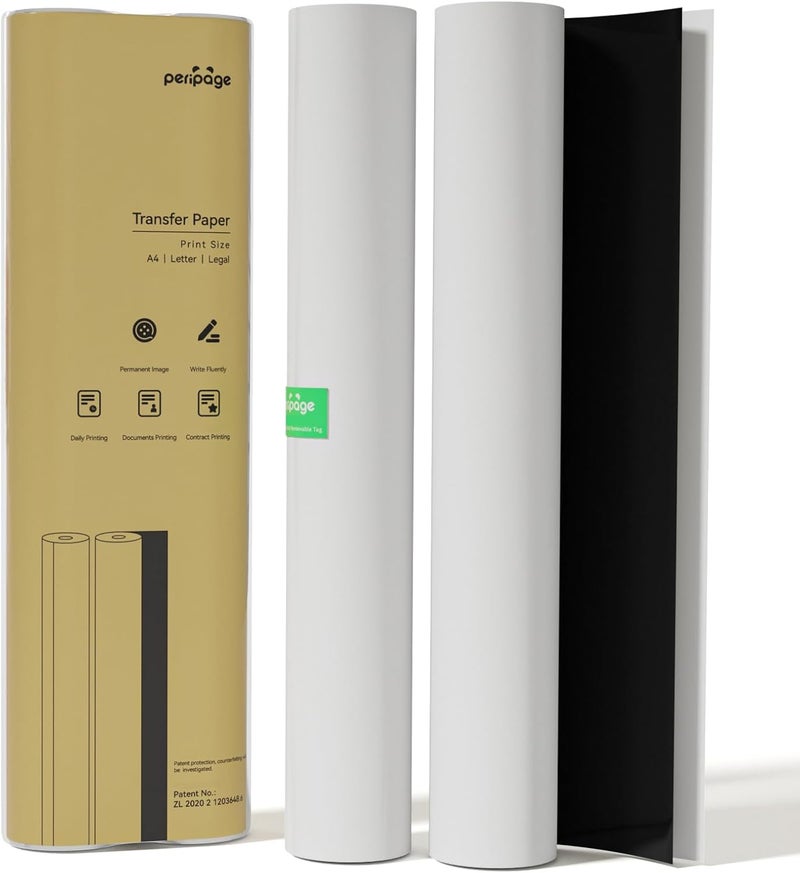 بيري بيدج ورق طابعة حرارية متعدد الأغراض، 8.27 بوصة × 11.69 بوصة، بكرتان، متوافق مع الطابعات الحرارية المحمولة P80 A40 Mt810 M832، يدعم العقود والمستندات (يدوم طويلًا) - Image 1