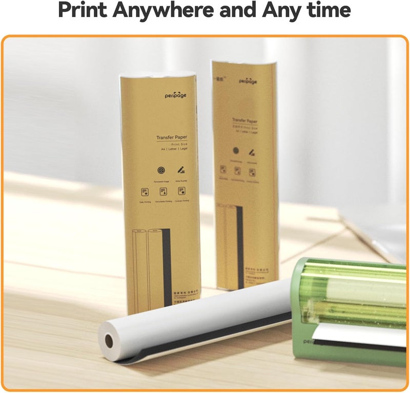 بيري بيدج ورق طابعة حرارية متعدد الأغراض، 8.27 بوصة × 11.69 بوصة، بكرتان، متوافق مع الطابعات الحرارية المحمولة P80 A40 Mt810 M832، يدعم العقود والمستندات (يدوم طويلًا) - Image 3