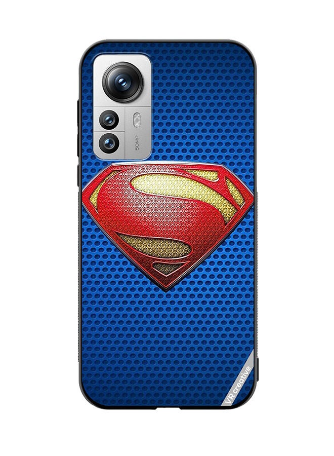 VR CREATIVE Protective Case Cover For Xiaomi 12X Superman Logo Design Multicolour - Image 1