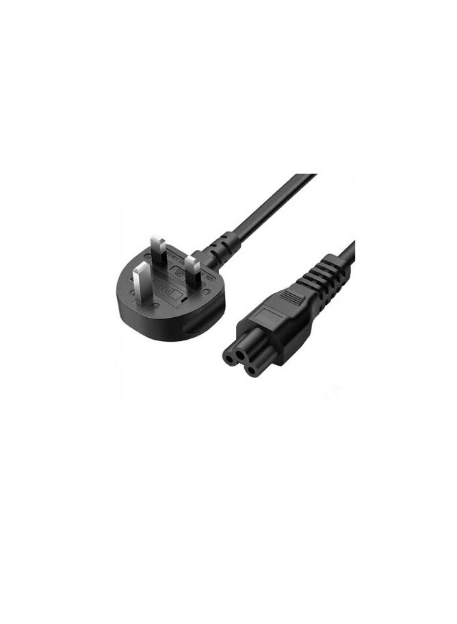 Laptop Power Cord - UK Plug Black - Image 1