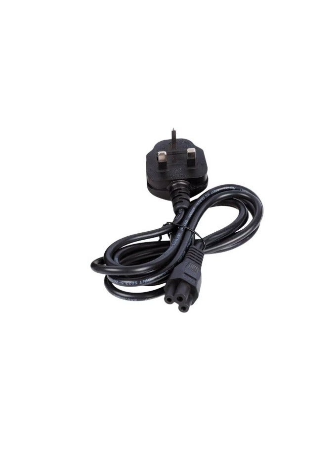 Laptop Power Cord - UK Plug Black - Image 2