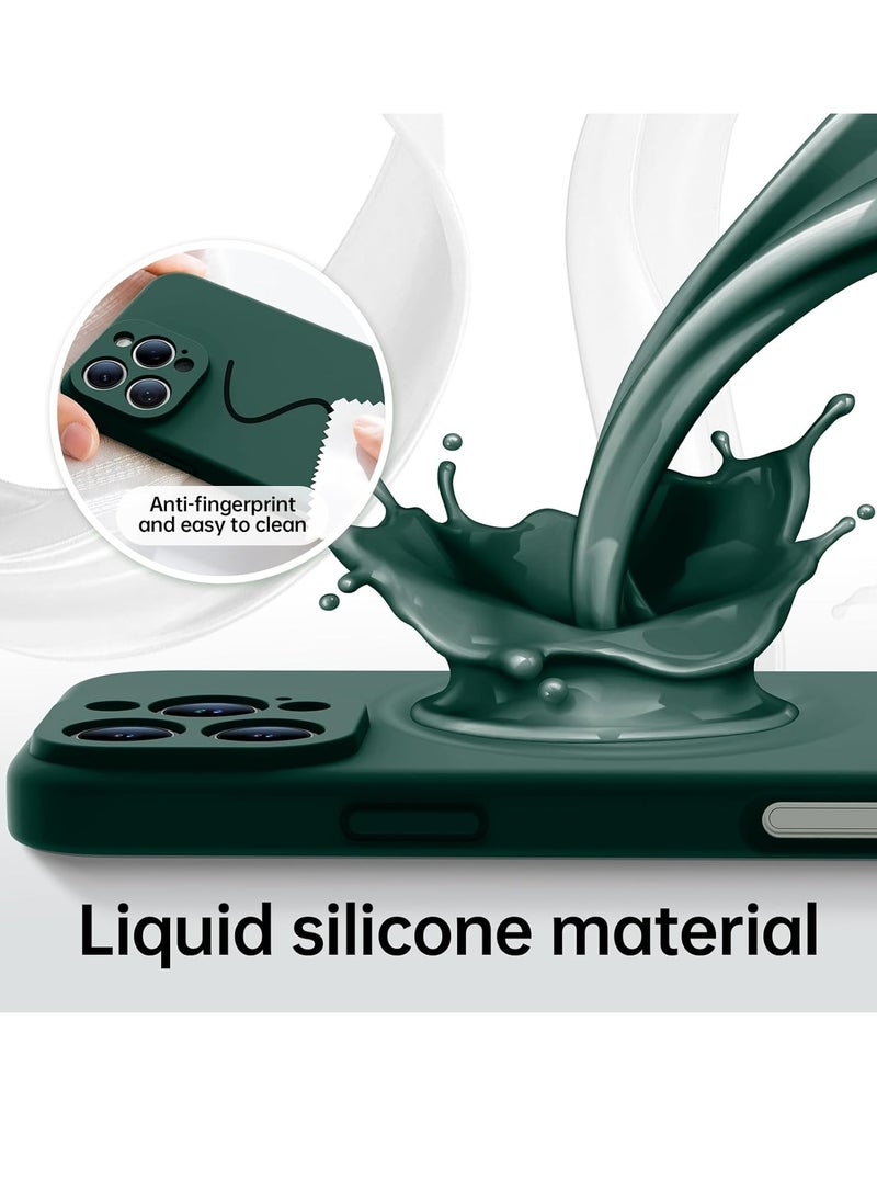 ELTRAZONE iPhone 16 Pro Max Case with 2 Screen Protectors - MagSafe Compatible, Upgraded Camera Protection, Liquid Silicone Protective Case (6.9”) - Forest Green  - Image 5