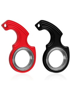 Oasisgalore 2pcs Key Chain Spinner Toys，Finger Fidget Keychain Key Ring Spinner Toy Gifts for Finger Exercise  - Image 1